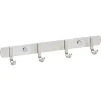 Sotech Kapstok met 4 haken SAMU Geborsteld roestvrij staal 300 mm Haak Haakstang