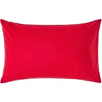 Homescapes Kussensloop 50x75 cm – Rood – 100% Egyptisch Perkal Katoen – 200 TC