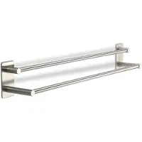 Sotech Wandgarderobe Talida zelfklevend van RVS Lengte: 585 mm dubbele