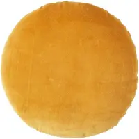 Homescapes fluwelen kussen, 40 cm rond, mosterdgeel