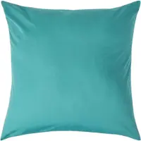 Homescapes Kussensloop 80x80 cm – Petrol – 100% Egyptisch Perkal Katoen – 200 TC