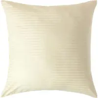 Homescapes Satijn Streep Katoen Kussensloop 80x80 cm – Geel – 100% Egyptisch Katoen – Draaddichtheid 330