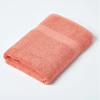 Homescapes 2-delige badhanddoekenset oranje - 100% Turks katoen 500 gsm
