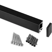 Kesseböhmer Linero style keukenreling RVS look 1800 x 22 x 29 mm aluminium railingsysteem
