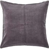 Homescapes fluwelen kussenhoes in antraciet, 60 x 60 cm