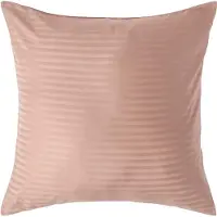 Homescapes Satijn Streep Katoen Kussensloop 60x60 cm – Taupe-beige – 100% Egyptisch Katoen – Draaddichtheid 330