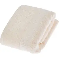 Homescapes badstof handdoek 100% katoen crème