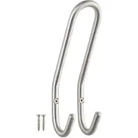 Sotech jashaak FARA 192 x 51 mm echt roestvrij staal geborsteld jashaak wandhaak jashaak hanger