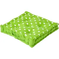 Homescapes zitkussen sterren groen 40 x 40 x 10 cm & polyester
