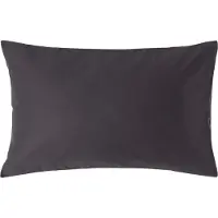 Homescapes Luxe Satijn Kussensloop 50x75 cm – Antracietgrijs – 100% Egyptisch Katoen – Draaddichtheid 1000