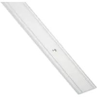 Sotech 1 stuk Overgangsprofiel Cross Aluminium Schroefbare vloerplint Overgangsrail voor vloeren Lengte 100 cm Breedte 30 mm Vloerprofiel aluminium zilver Compensatieprofiel geperforeerd