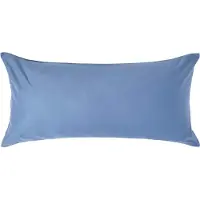 Homescapes Luxe Satijn Kussensloop 40x80 cm – Staalblauw – 100% Egyptisch Katoen – Draaddichtheid 1000
