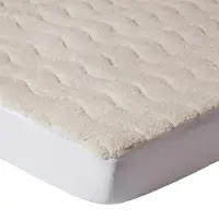 Homescapes matras-topper fleece – extra dik 320 gsm – teddy toplaag – 160x200 cm