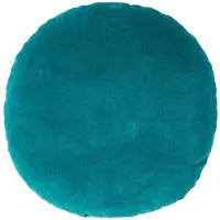 Homescapes Fluwelen kussen, 40 cm rond, smaragdgroen