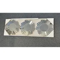Impuls Set van 3 ronde wandspiegels - met facetten (1) - zilverkleurig - dia 25 x 2 cm - Wanddecoratie - Woonaccessoires