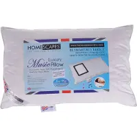 Homescapes - Wasbaar muziekkussen 50x75 cm 85% eendenveren 15% dons