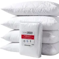 Homescapes set van 4 gewatteerde kussenbeschermers – 50x75 cm – hypoallergeen