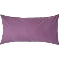 Homescapes Kussensloop 50x90 cm – Paars – 100% Egyptisch Perkal Katoen – 200 TC