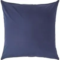 Homescapes Kussensloop 80x80 cm – Marineblauw – 100% Egyptisch Perkal Katoen – 200 TC
