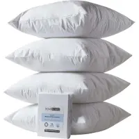 Homescapes set van 4 waterdichte kussenbeschermers – polyester & TPU coating – met ritssluiting – 65x65 cm – OEKO-TEX – ademend & hypoallergeen