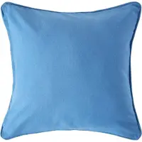 Homescapes Blauwe katoenen kussenhoes 30 x 30 cm