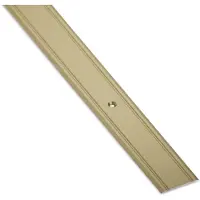 Sotech 1 stuk Overgangsprofiel Cross Aluminium Schroefbare vloerplint Overgangsrail voor vloeren Lengte 100 cm Breedte 30 mm vloerprofiel aluminium messing Compensatieprofiel geperforeerd