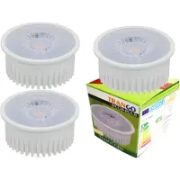 Trango Set van 3 MOCWSD-3 Ultra Flat 5 Watt 3 Stage Dimbare LED Module 6000K Daglicht Wit (Koel Wit) voor vervangende GU10 & MR16 halogeenlampen, voor inbouwarmaturen, plafondspots, inbouwspots