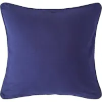 Homescapes Donkerblauwe katoenen kussenhoes 60 x 60 cm