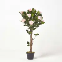 Homescapes kunstboom roze 'rozenboom', 90 cm