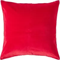 Homescapes Rood Fluwelen Kussenhoes 60 x 60 cm