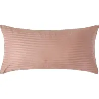Homescapes Satijn Streep Katoen Kussensloop 40x80 cm – Taupe-beige – 100% Egyptisch Katoen – Draaddichtheid 330