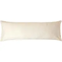 Homescapes Kussensloop 50x140 cm voor Lichaamskussen – Crème – 100% Egyptisch Perkal Katoen – 200 TC