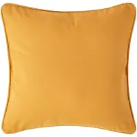 Homescapes Mosterdgeel katoenen kussenhoes 60 x 60 cm