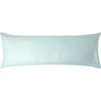 Homescapes Satijn Streep Katoen Kussensloop 50x140 cm Langwerpig – Aquablauw – 100% Egyptisch Katoen – Draaddichtheid 330
