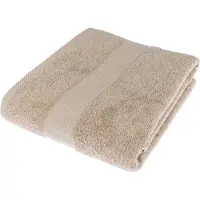 Homescapes badstof strandlaken 100% katoen beige