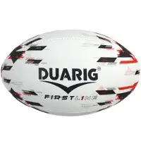 Duarig Rugbybal - Firstline - DUARIG - Zwart en rood - T5