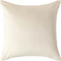 Homescapes Biologisch Kussensloop 40x40 cm – Crème – 100% Egyptisch Katoen Satijn – Draaddichtheid 400