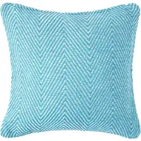 Homescapes Blauwe Halden Katoenen Chevron Kussenhoes 60 x 60 cm