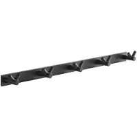 Sotech Blackline CORA V-haakrail 450 mm met 5 haken zwart wandkapstok Kapstok