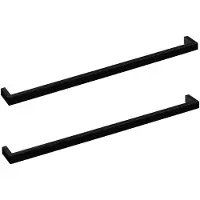 Sotech 2s Handdoekhouders ATLANTA Lengte 613 mm Boorgatafstand 600 mm zwart mat gebruineerd voor wand- / kastmontage handdoekhouder van