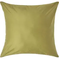 Homescapes Luxe Satijn Kussensloop 80x80 cm – Olijfgroen – 100% Egyptisch Katoen – Draaddichtheid 1000