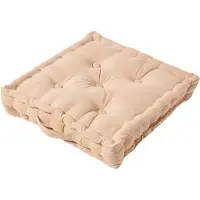 Homescapes zitkussen effen beige 50 x 50 cm