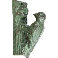 Homescapes Deurklopper specht vogel groen-geoxideerd ijzer 544g