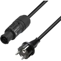 Adam hall 8101TCON0150 Apparaat (koud) Aansluitkabel Zwart 1.5 m IP65