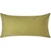Homescapes Luxe Satijn Kussensloop 40x80 cm – Olijfgroen – 100% Egyptisch Katoen – Draaddichtheid 1000