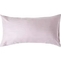 Homescapes Satijn Streep Katoen Kussensloop 50x90 cm – Lila – 100% Egyptisch Katoen – Draaddichtheid 330
