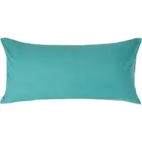Homescapes Kussensloop 40x80 cm – Petrol – 100% Egyptisch Perkal Katoen – 200 TC