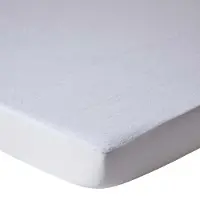 Homescapes - Set van 2 badstof matrasbeschermers babybed - waterdicht - 60x120 cm