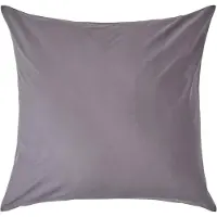 Homescapes Kussensloop 80x80 cm – Donkergrijs – 100% Egyptisch Perkal Katoen – 200 TC