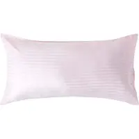 Homescapes Satijn Streep Katoen Kussensloop 50x90 cm – Roze – 100% Egyptisch Katoen – Draaddichtheid 330